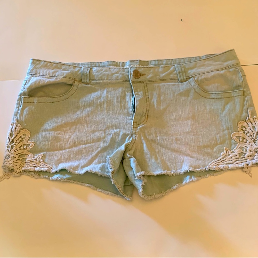 Mossimo Supply Co. Baby blue size 17 shorts.